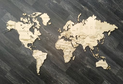 Карта мира заготовка